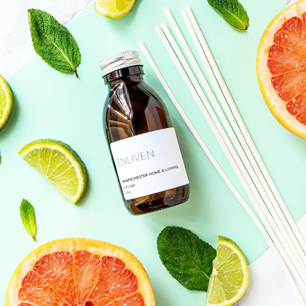 Reed Diffuser - Enliven (Grapefruit and Lime) - Manchester Home and Living