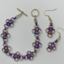 Load image into Gallery viewer, Chain-Maille bracelets - unusual jewellery - colourful bracelets - Indigo Plum Creations
