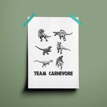Load image into Gallery viewer, Team Carnivore Print - A5 - MountainManDraws
