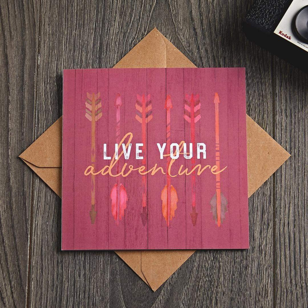 Live Your Adventure - Greetings Card - Wander Collective