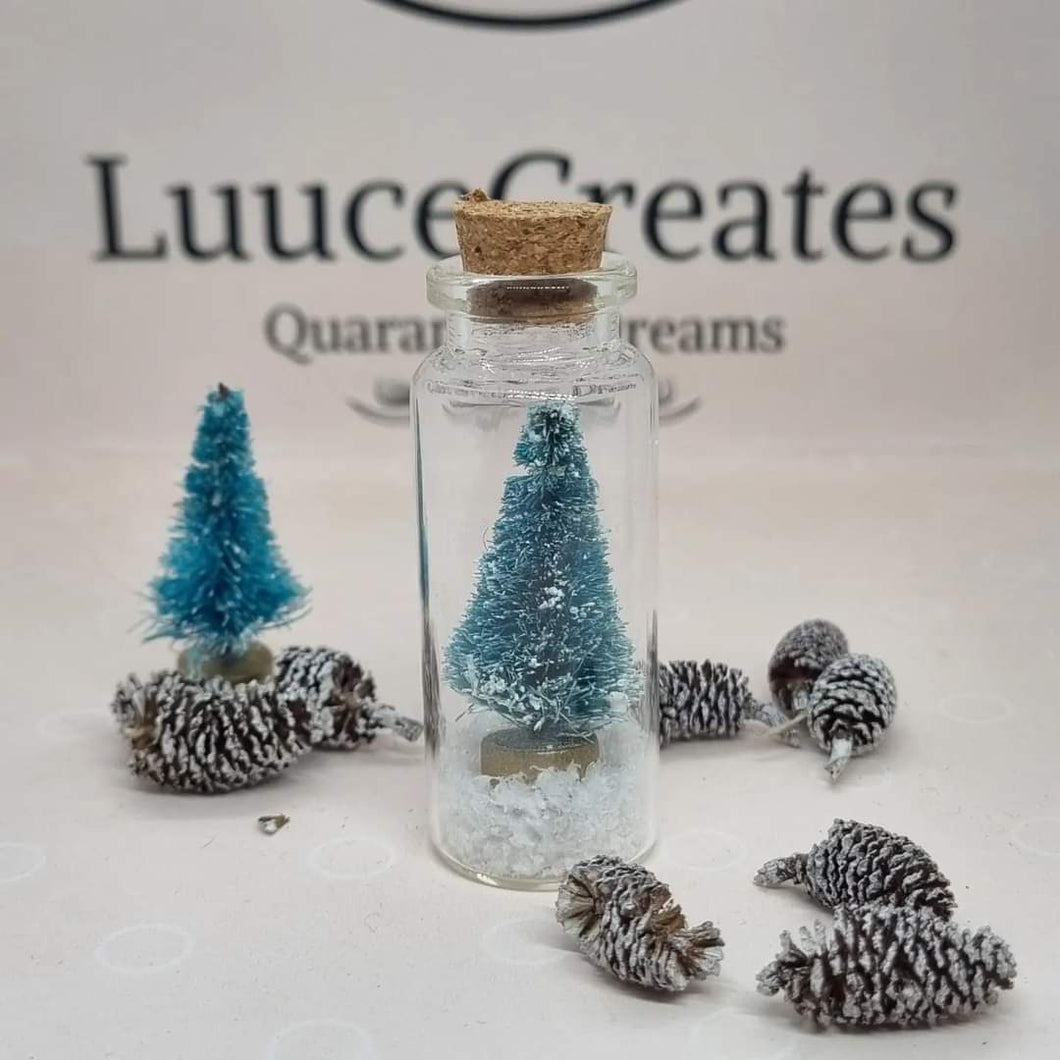 Christmas Tree Bottle Keepsake - Christmas Tree Home Decor Bottle - Luuce Creates