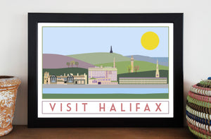 Halifax Travel inspired poster print - Sweetpea & Rascal - Yorkshire prints