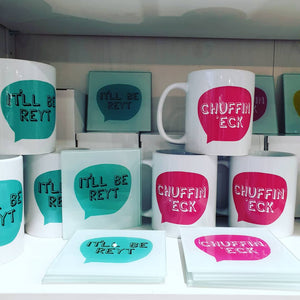 Yorkshire sayings Mugs - Chuffin Eck - Fred & Bo - Yorkshire Slang