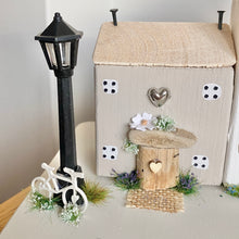Load image into Gallery viewer, Pair of Bookends with Wooden Cottages - Tina&#39;s Lovely Creations
