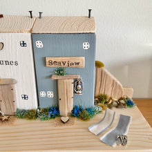 Load image into Gallery viewer, Row of 2 Wooden Beach Cottages - Tina&#39;s Lovely Creations
