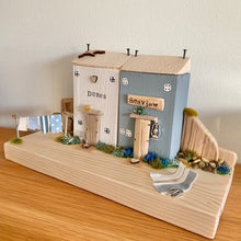 Load image into Gallery viewer, Row of 2 Wooden Beach Cottages - Tina&#39;s Lovely Creations
