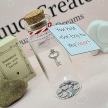 Load image into Gallery viewer, Key to my heart Bottle Keepsake - Luuce Creates
