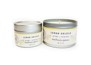 Candle - Lemon Drizzle - hand poured soy wax candles - The Yorkshire Candle Company Ltd