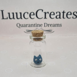 Mini Monsters - Mini polymer clay monster in bottle - Luuce Creates