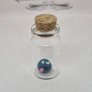 Mini Monsters - Mini polymer clay monster in bottle - Luuce Creates