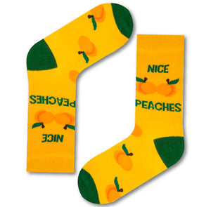Nice Peaches Unisex socks - Urban Eccentric - Sweary Socks