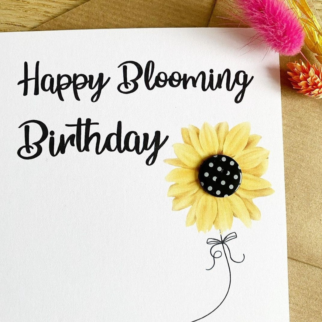 Happy blooming birthday - greetings card - Hello Sweetie