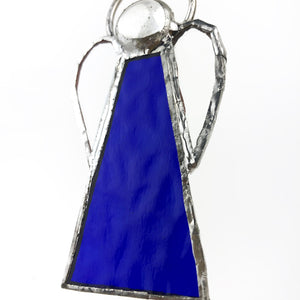 Birthstone Angel - September/Sapphire - Stained Glass Decoration - GlassHouse Design