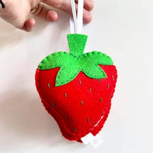Load image into Gallery viewer, Strawberry Felt Decoration - Giddy Designs
