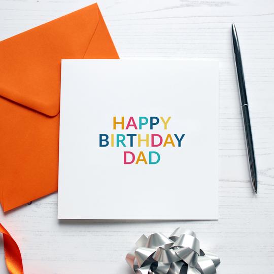 Happy Birthday Dad Card - Purple Tree Designs