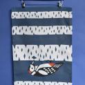 Load image into Gallery viewer, Tea Towel - Great Spotted Woodpecker - Rach Red Designs
