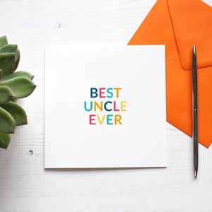 Best Uncle Ever Card - Purple Tree Designs