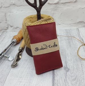 Slim Leather Card Holder - Shadow Craft