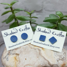 Load image into Gallery viewer, Leather Stud Earrings - Shadow Crafts
