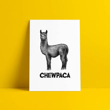Load image into Gallery viewer, Chewpaca Print - A5 - MountainManDraws
