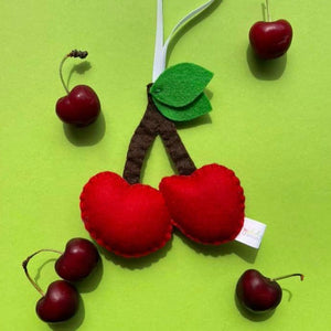 Cherries Felt Decoration - Giddy Designs