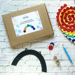 Paper Flower Making Kit - Make your own Rainbow - Bright Colours - Turn the Page Design