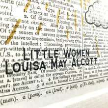 Load image into Gallery viewer, Dictionary Page Print - Little Women Quote - Turn the Page Design
