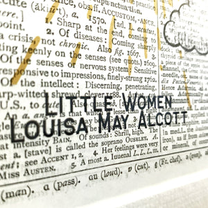 Dictionary Page Print - Little Women Quote - Turn the Page Design