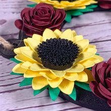 Load image into Gallery viewer, Sunflower Paper Flower Wreath - Turn the Page Design
