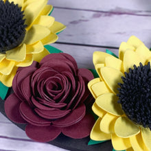 Load image into Gallery viewer, Sunflower Paper Flower Wreath - Turn the Page Design
