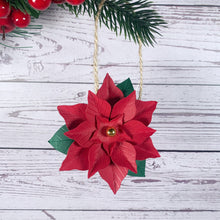 Load image into Gallery viewer, Poinsettia Flower Paper Decoration - Turn the Page Design
