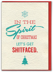 In the Spirit of Christmas - Sweary Christmas Card - Brainbox Candy