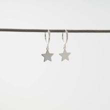 Load image into Gallery viewer, Sterling Silver Star Hoop Earrings - Maxwell Harrison Jewellery - gift idea
