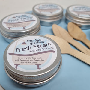 French Clay Face Mask - Balancing - Little Shop of Lathers - handmade body bar