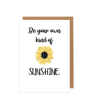 Load image into Gallery viewer, Be your own kind of sunshine - greetings card - Hello Sweetie
