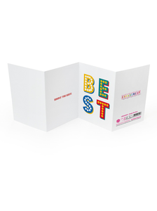 You're simply the best - Concertina Greetings Card - Brainbox Candy