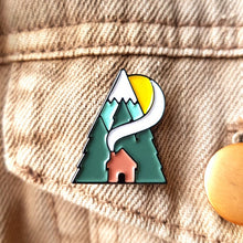 Load image into Gallery viewer, Cabin Enamel Pin - Or8 Design - camping, outdoors, adventure
