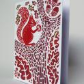 Greetings Card - Squirrel - Rach Red Designs