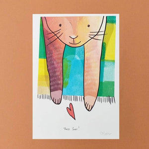 Those Paws! Cat print - Illustrator Kate - A5 print - cat lovers