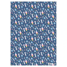 Load image into Gallery viewer, Gift Wrap - Cats and Dogs in space - Whale and Bird - Bright and colourful gift wrap
