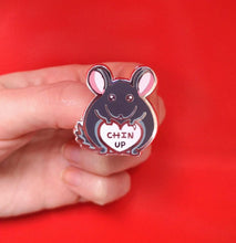 Load image into Gallery viewer, Chin Up Chinchilla - Enamel Pin - Innabox - self care
