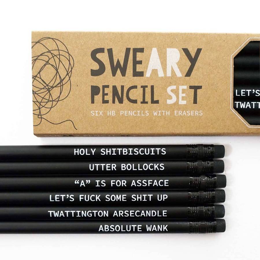 Sweary Pencil Set - The Curious Pancake