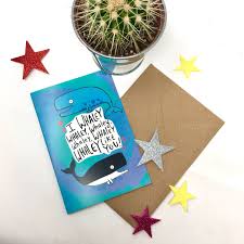 I whaley whaley whaley like you card - friendship card - anniversary - love - celebrations - Katie Abey