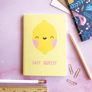 Easy Squeezy - A6 Notebook - Whale & Bird