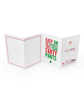 Load image into Gallery viewer, Easy on the Sprouts this year Farty Pants - Concertina Christmas Card - Brainbox Candy
