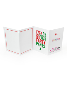 Easy on the Sprouts this year Farty Pants - Concertina Christmas Card - Brainbox Candy