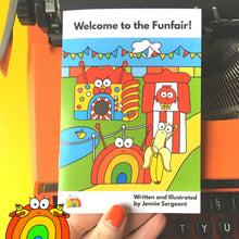 Load image into Gallery viewer, Welcome to the Funfair mini Comic / Zine - Brain the Rainbow - Jennie Sergeant Designs
