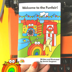 Welcome to the Funfair mini Comic / Zine - Brain the Rainbow - Jennie Sergeant Designs