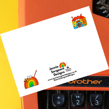 Load image into Gallery viewer, Brian the Rainbow Postcard - Rainbow pals - Jennie Sergeant Designs
