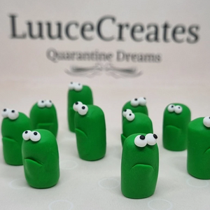 Grumpies - Mini polymer clay desk buddy - Luuce Creates